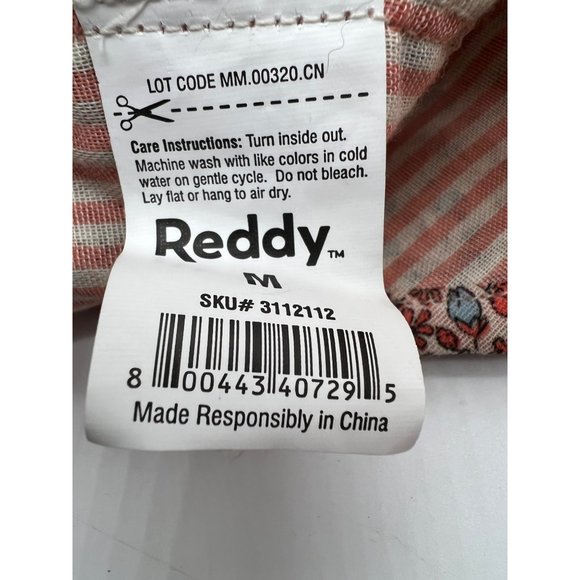 Reddy Pet Dog Shirt Girls Medium Floral Button Up Neck 7" Wide 15" Long - Picture 8 of 8